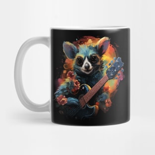 Lemur Playing Guitar Mug